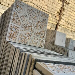 موزاییک حیاطی طرح پلنگی